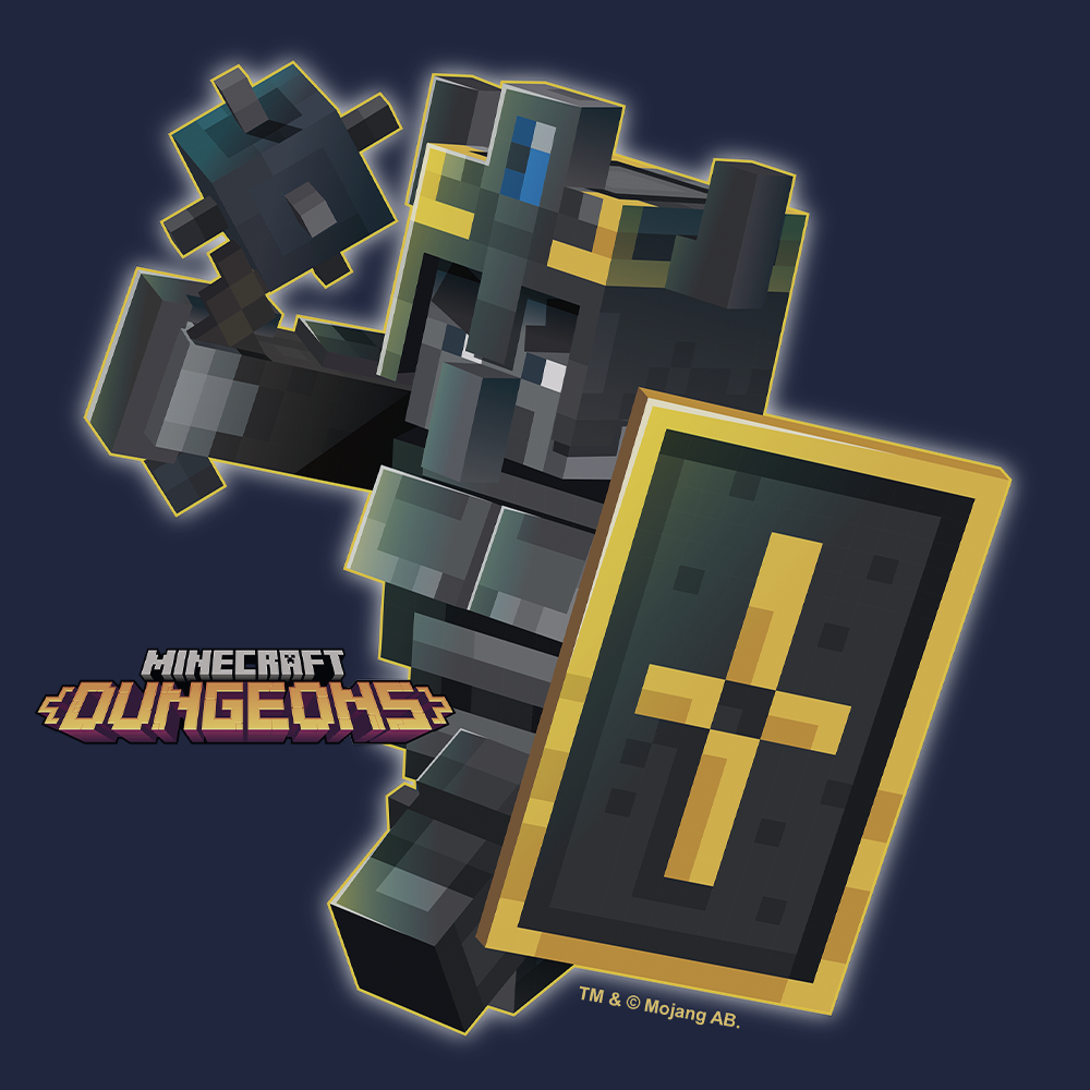 Alternative view of Minecraft Dungeons Logo Kids Hooded Sweatshirt