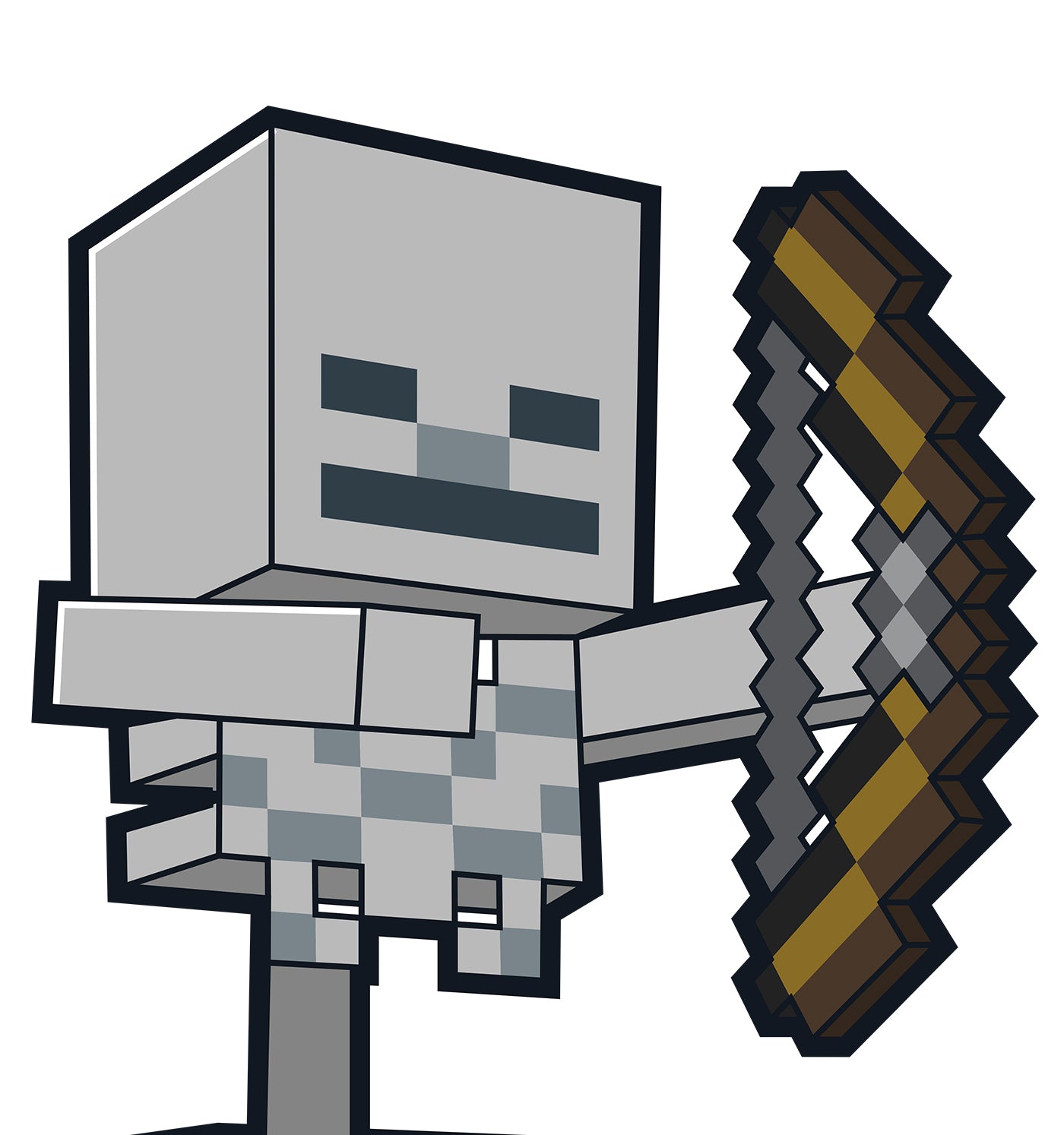 Minecraft Skeleton Cardboard Cutout Standee - Image 3