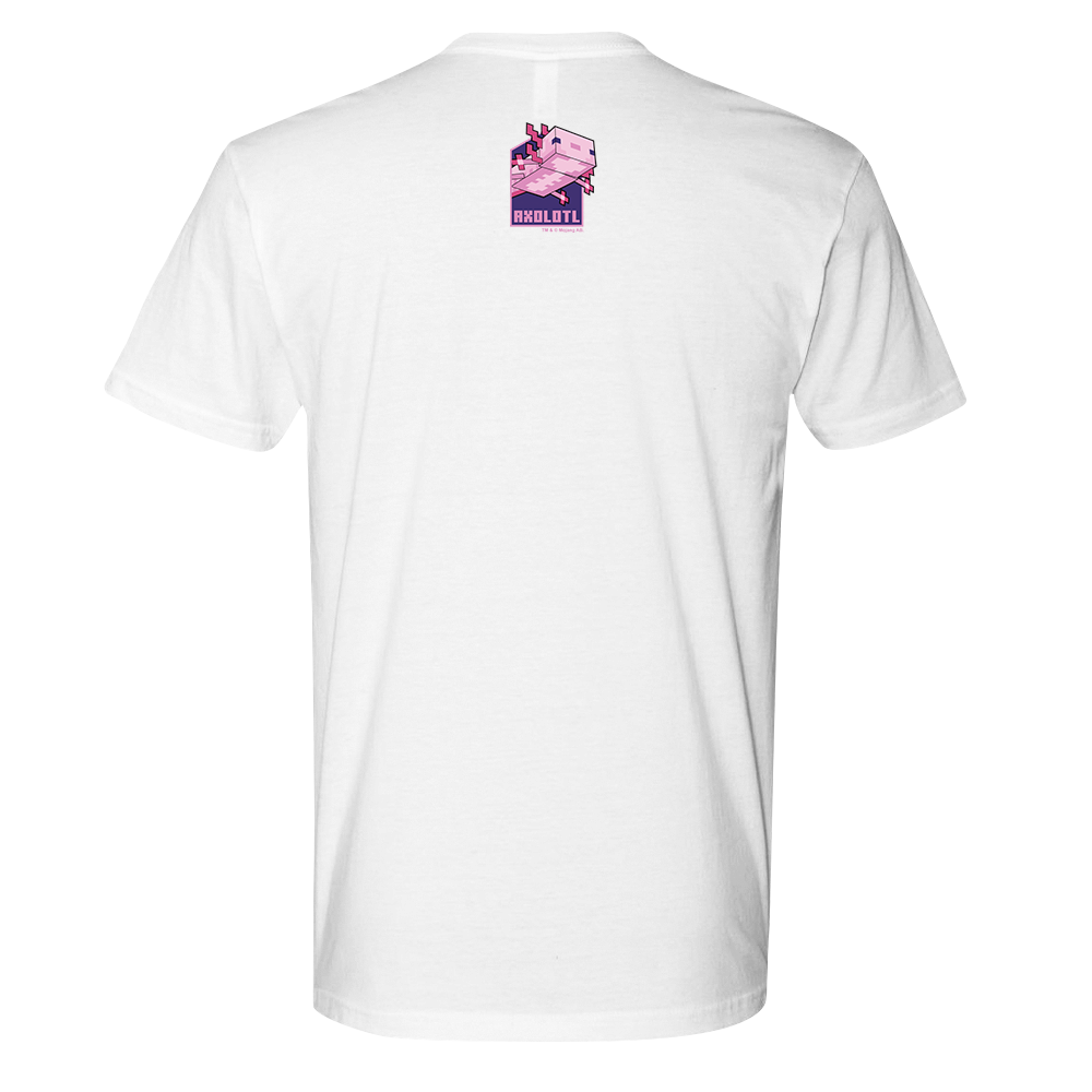 Alternative view of Minecraft Axolotl Outline Unisex T-Shirt