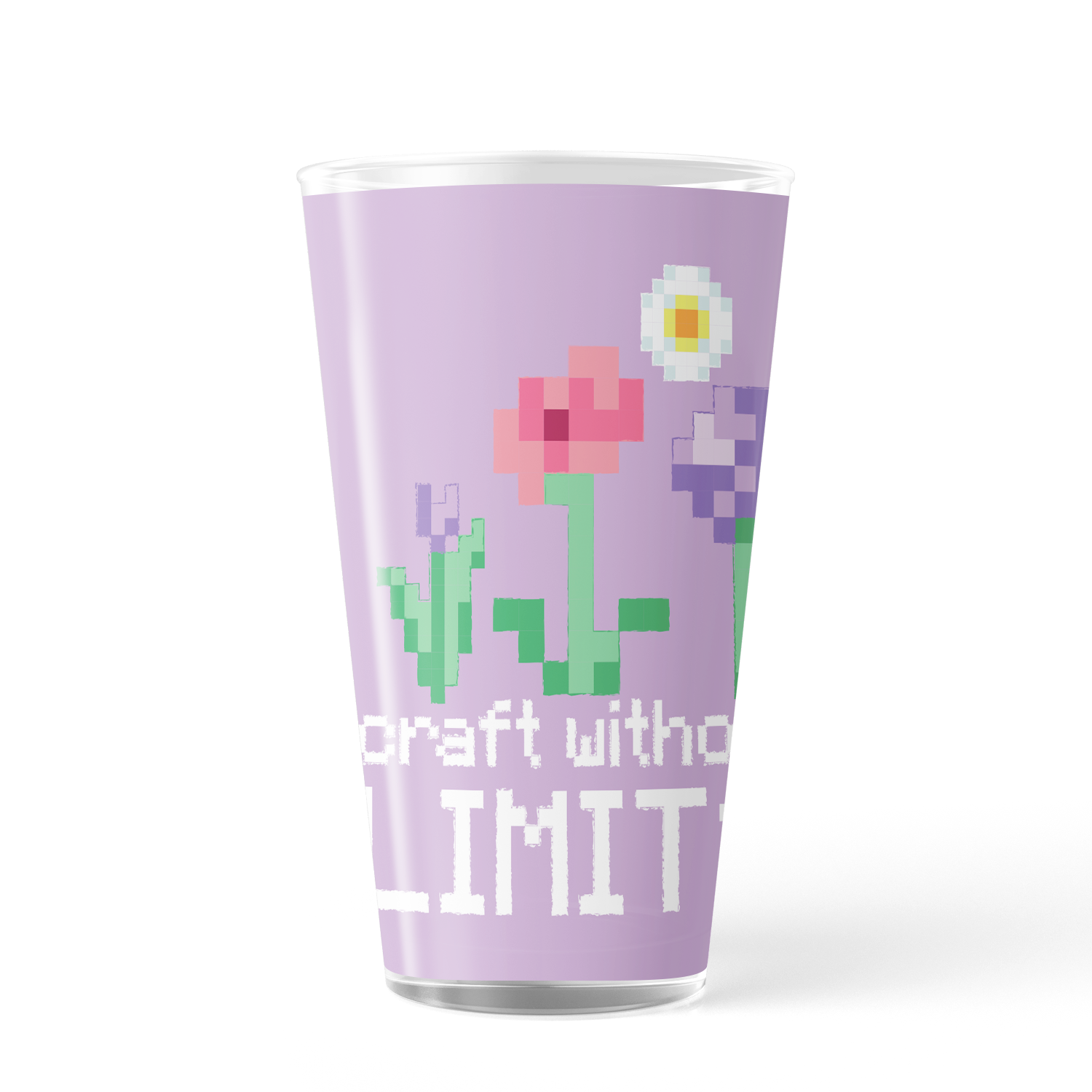 Alternative view of Minecraft Craft Without Limits 17 oz Pint Glass