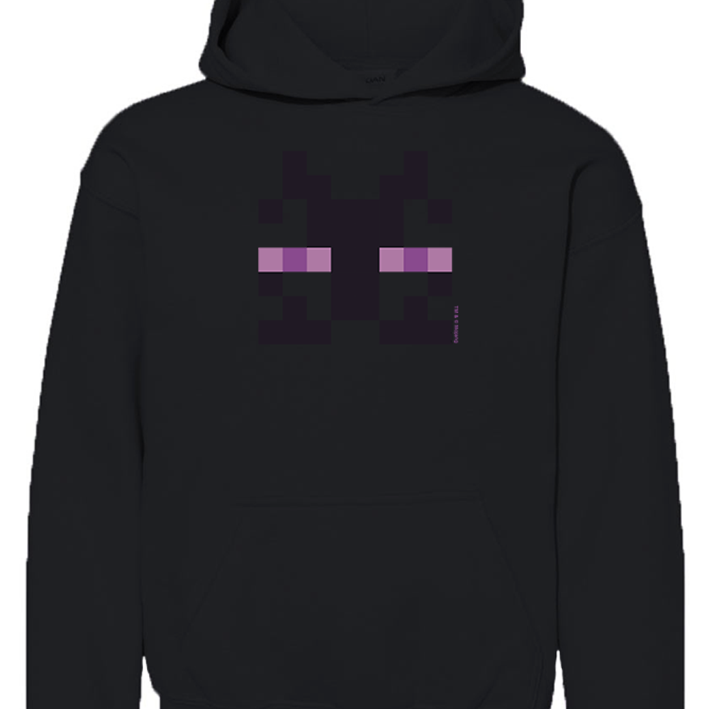 Alternative view of Minecraft Enderman Kids Pullover Hoodie
