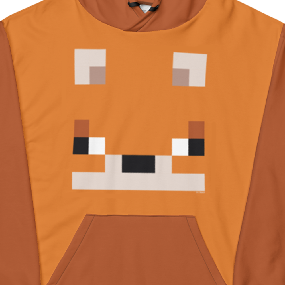 Alternative view of Minecraft Fox Adult Pullover Hoodie