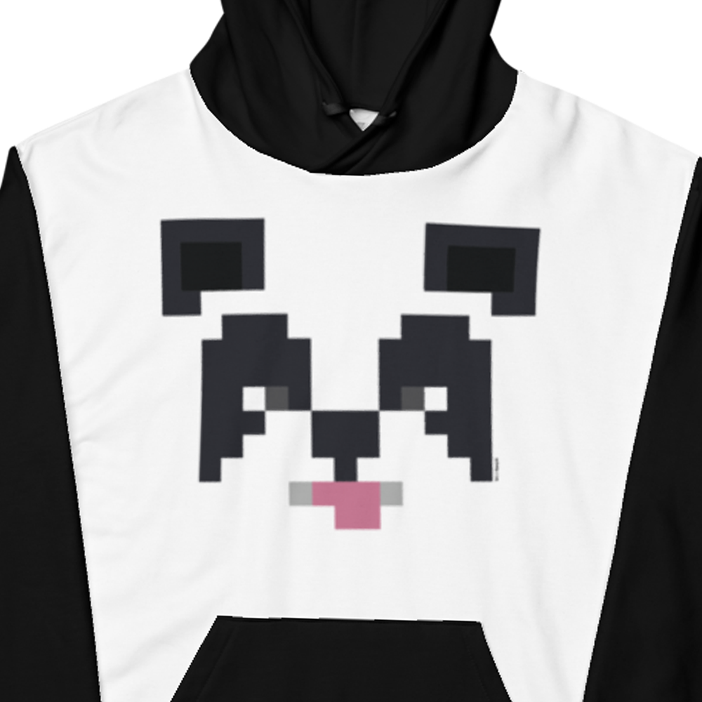 Alternative view of Minecraft Panda Adult Pullover Hoodie