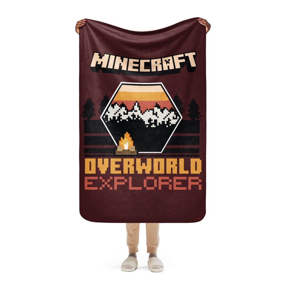 Minecraft Overworld Explorer Sherpa Blanket - Image 8