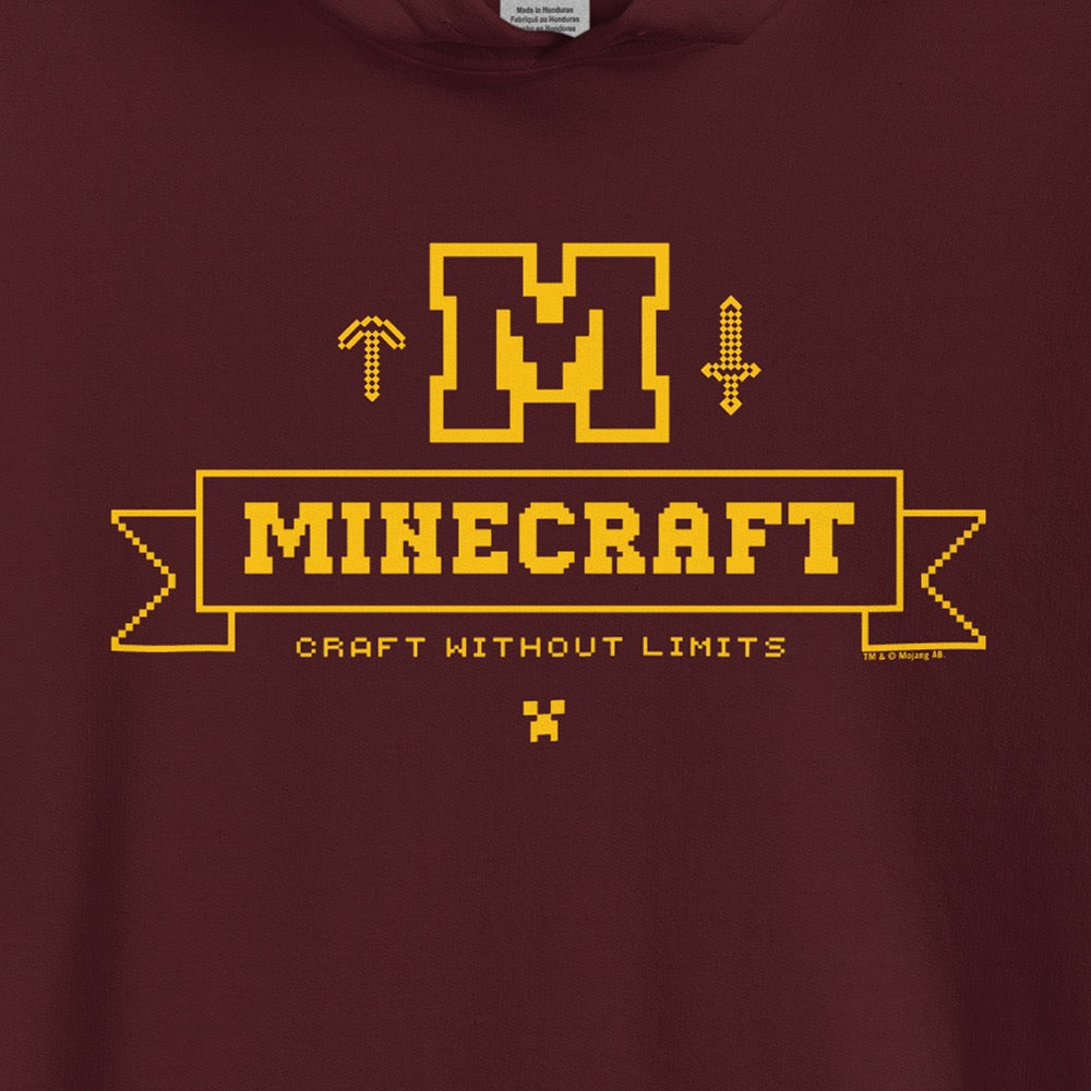 Alternative view of Minecraft Craft Without Limits Hoodie