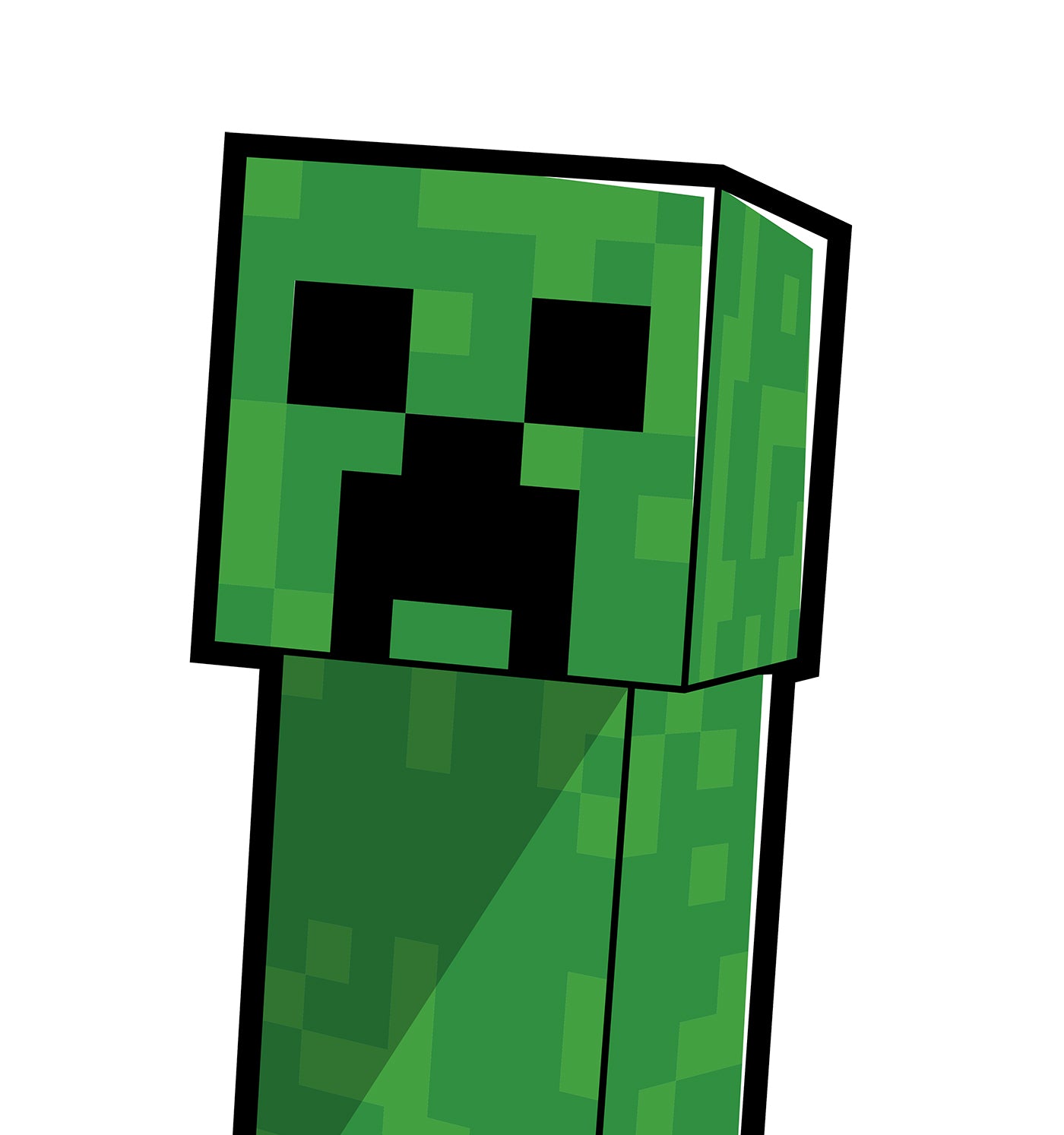 Alternative view of Minecraft Creeper Cardboard Cutout Standee