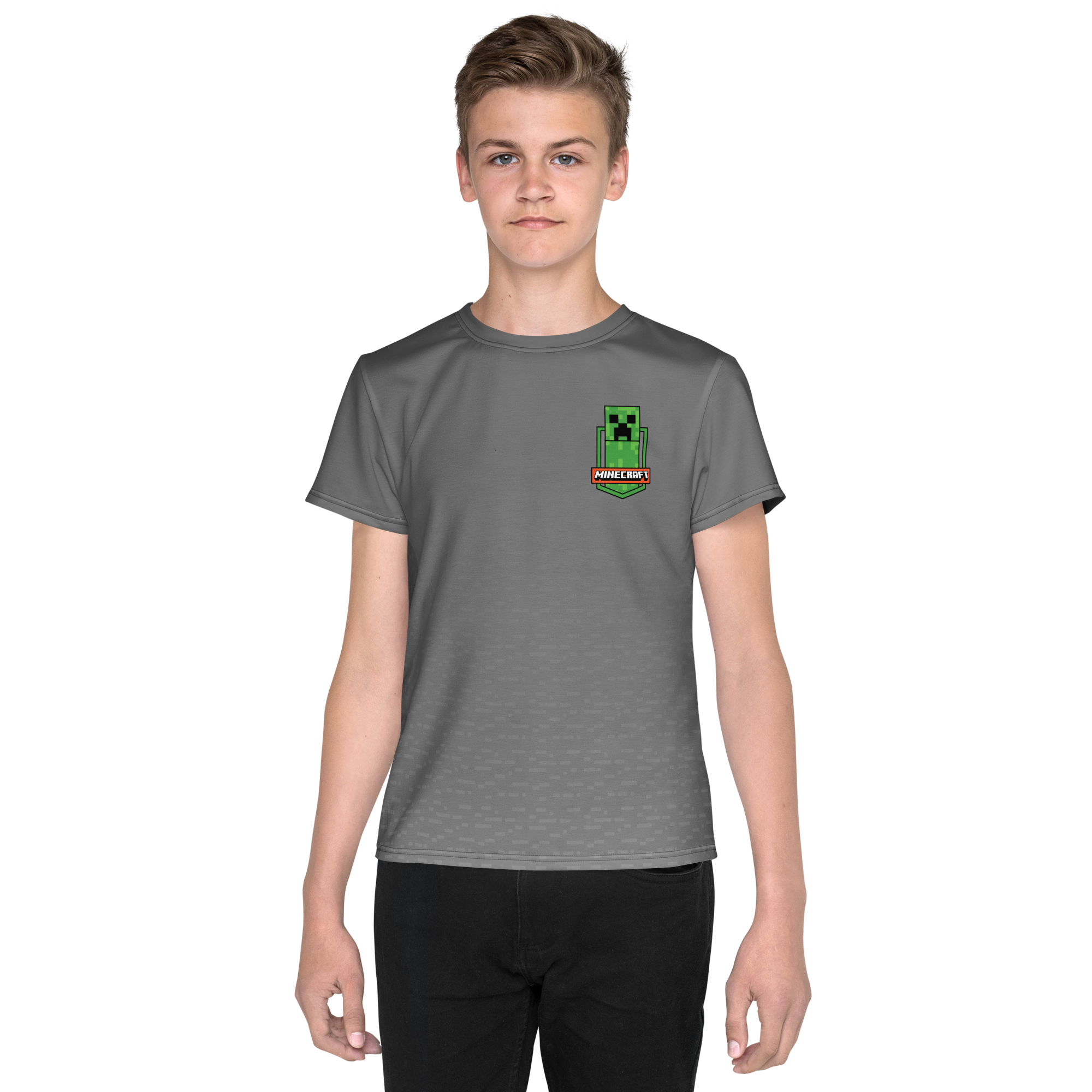 Minecraft TNT Creeper Kids Personalized T-Shirt - Image 3