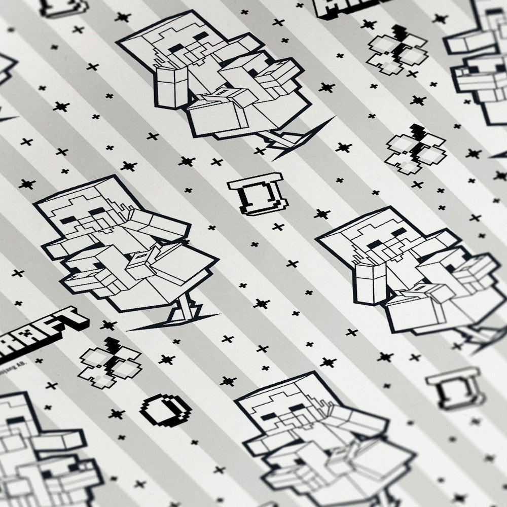 Alternative view of Minecraft Color Me Chicken Jockey Matte Gift Wrap