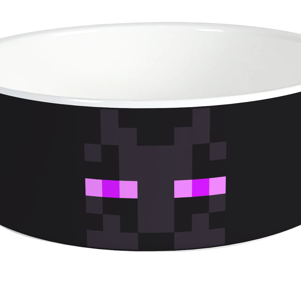 Minecraft Enderman Big Face Personalized Pet Bowl - Image 3