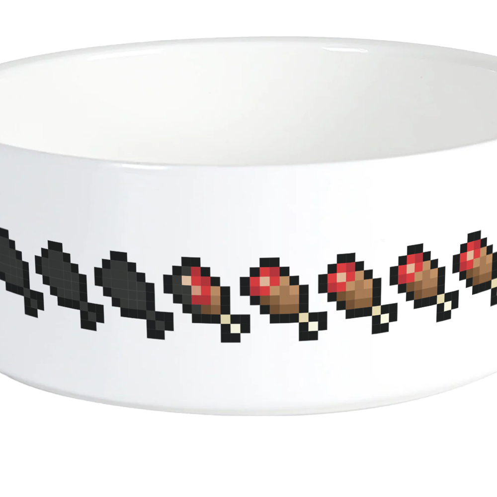 Minecraft Hunger Bar Pet Bowl - Image 4
