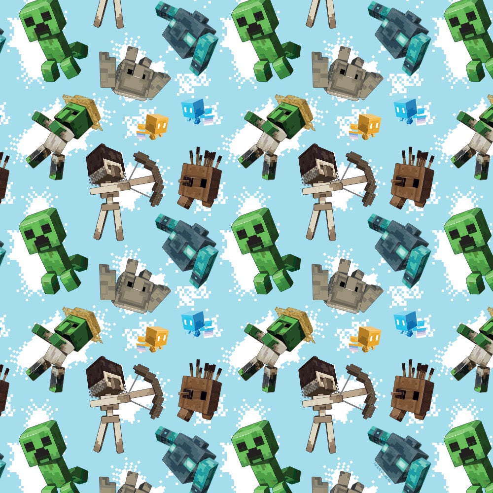 Alternative view of Minecraft Legends Pattern Sherpa Blanket