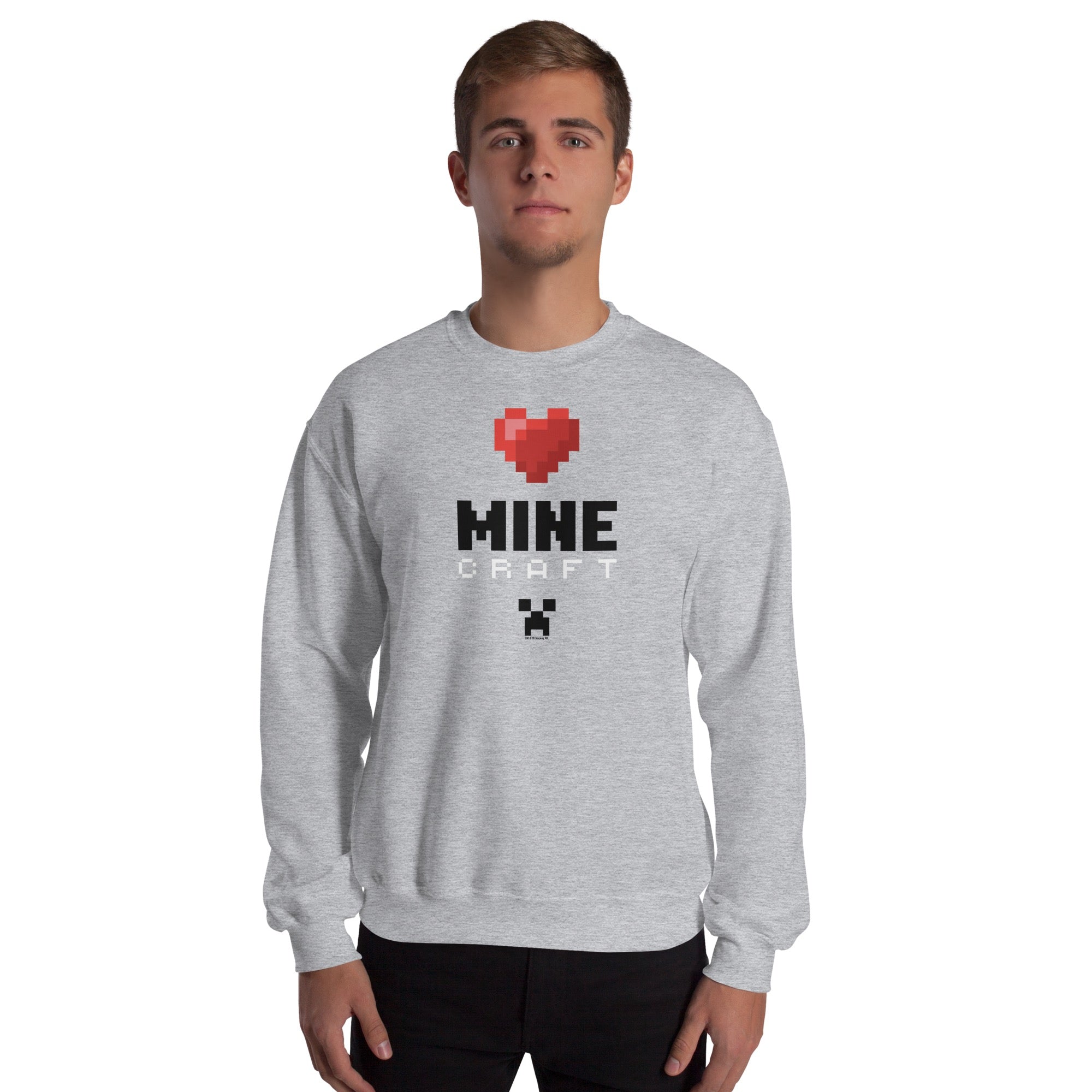 Minecraft Heart Sweatshirt - Image 3