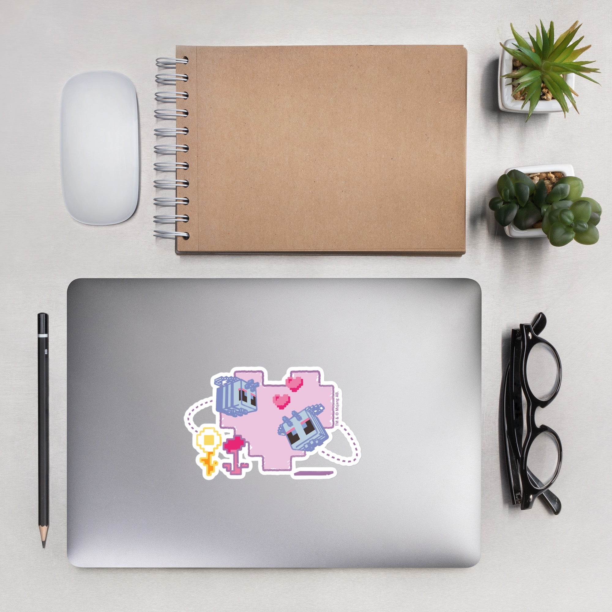 Alternative view of Minecraft My Overworld Wouldn't Be The Same Without You Die Cut Sticker