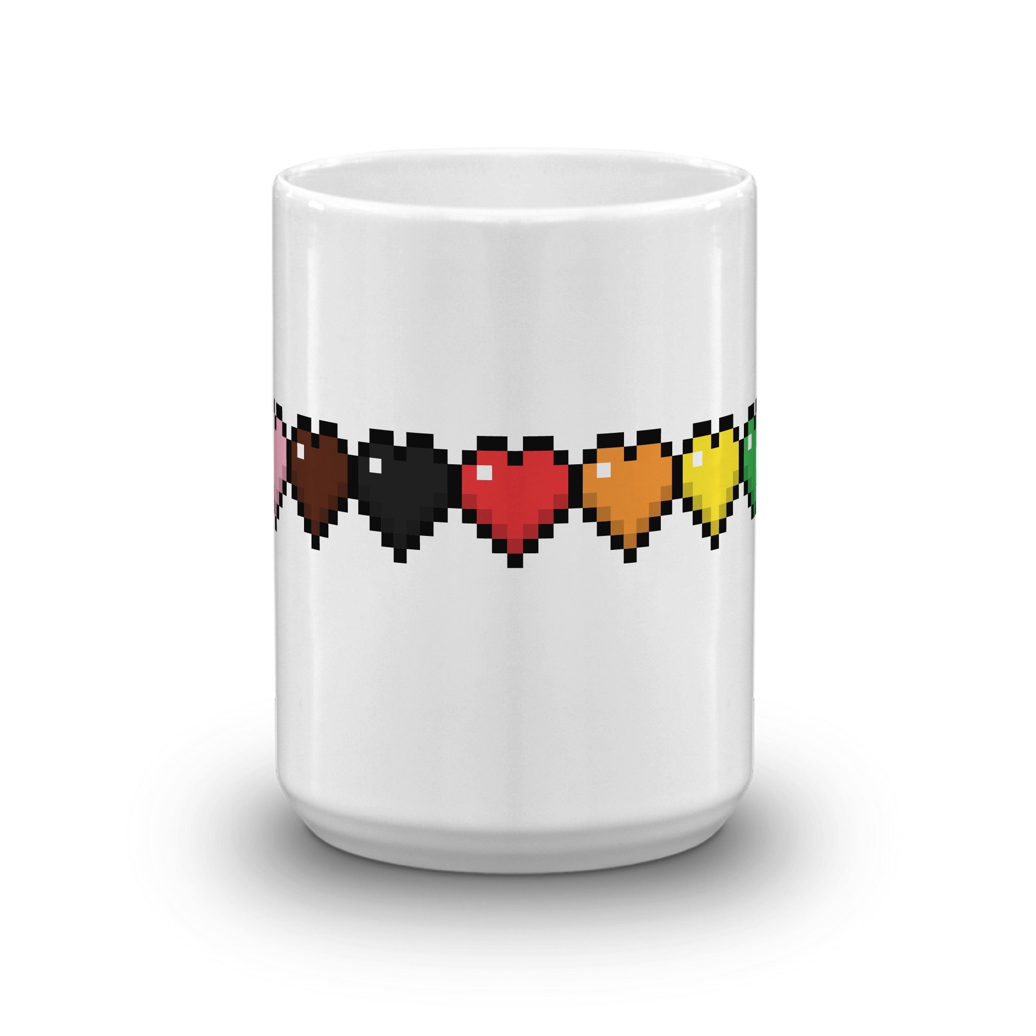 Minecraft Rainbow Life Bar White Mug - Image 5