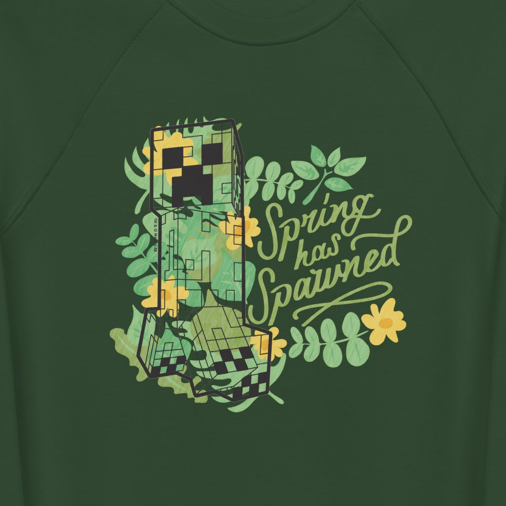 Alternative view of Minecraft Creeper Crewneck