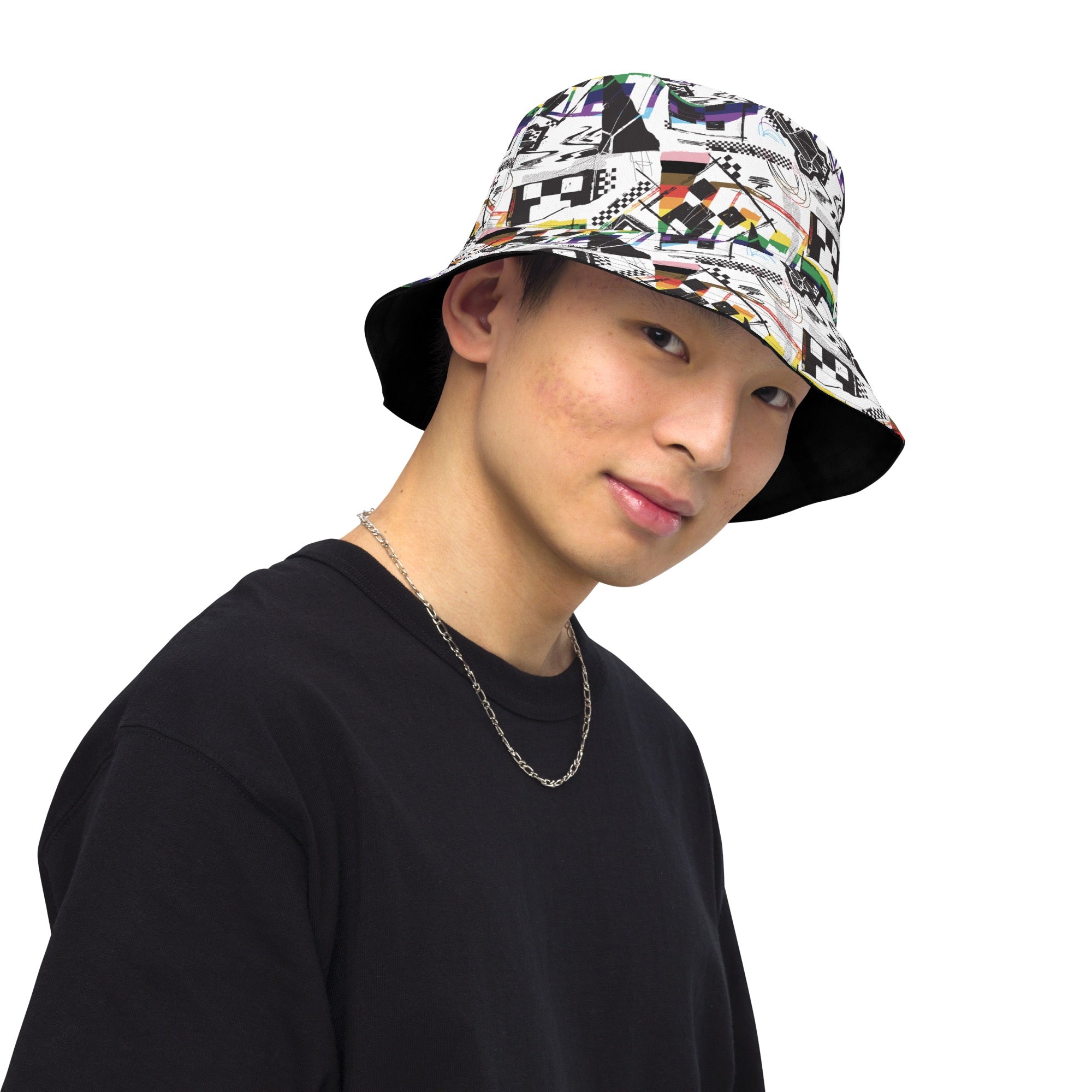 Minecraft Rainbow Reversible Bucket Hat - Image 6
