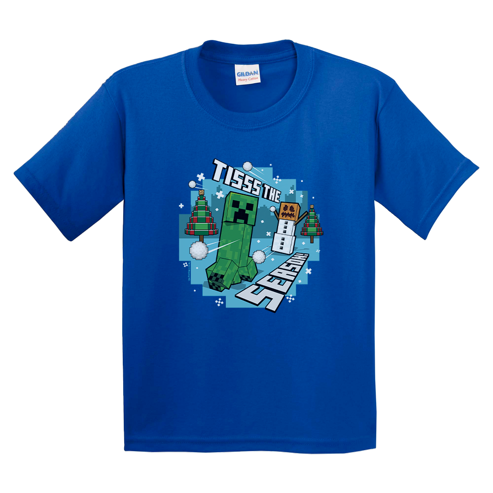 Minecraft Tis The Season Kids Short Sleeve T-Shirt - Image 5