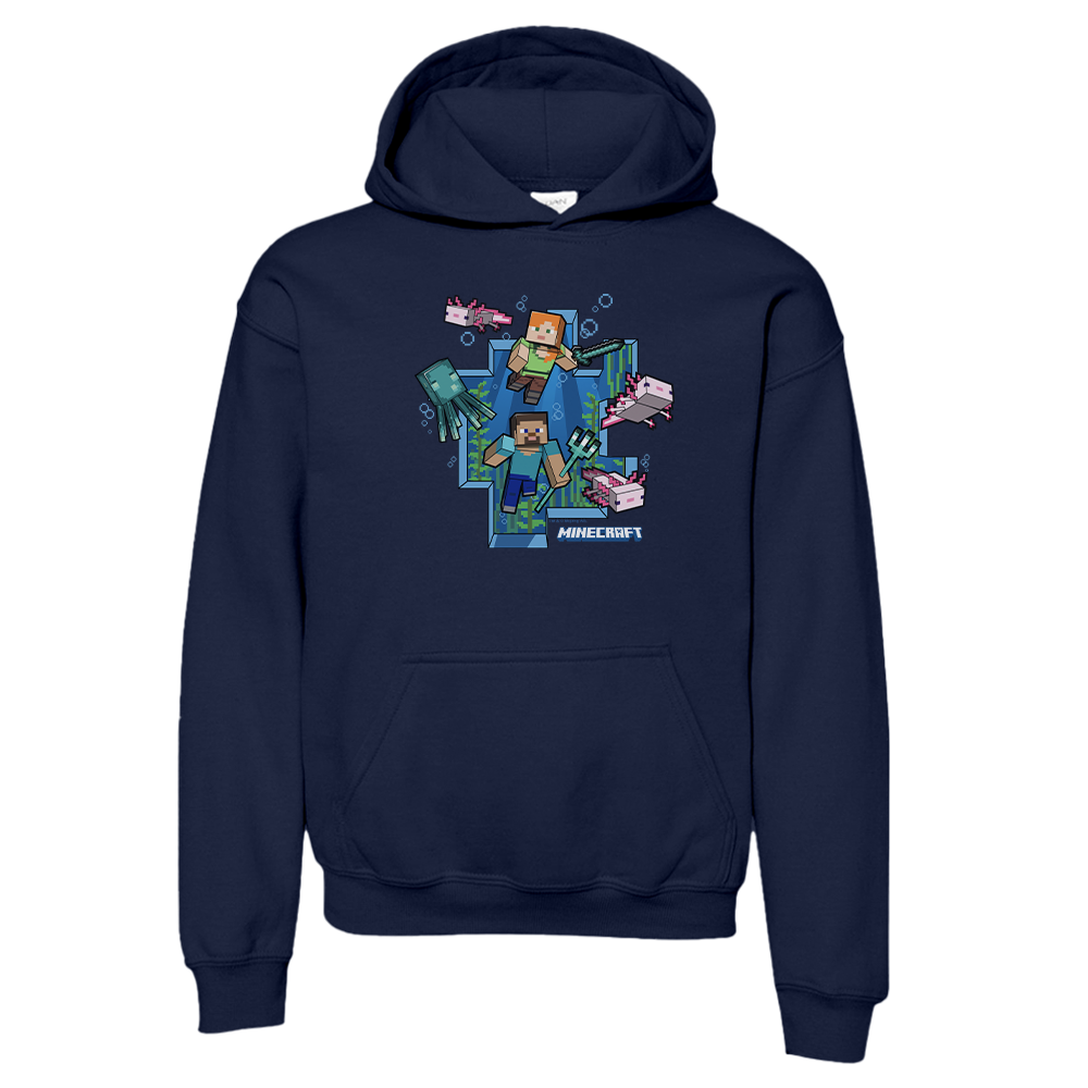 Minecraft Underwater Kids Hoodie