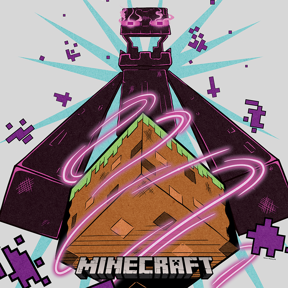 Alternative view of Minecraft Enderman Sherpa Blanket