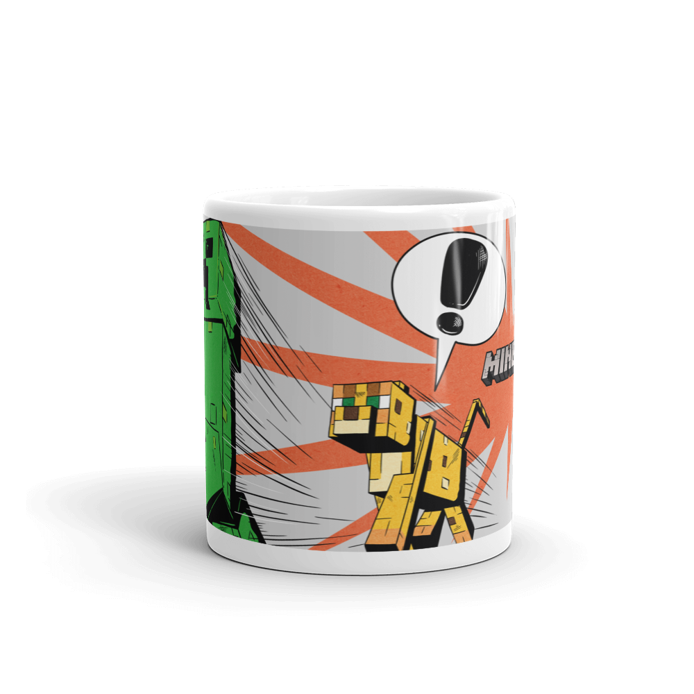 Alternative view of Minecraft Creeper Zoom White Mug