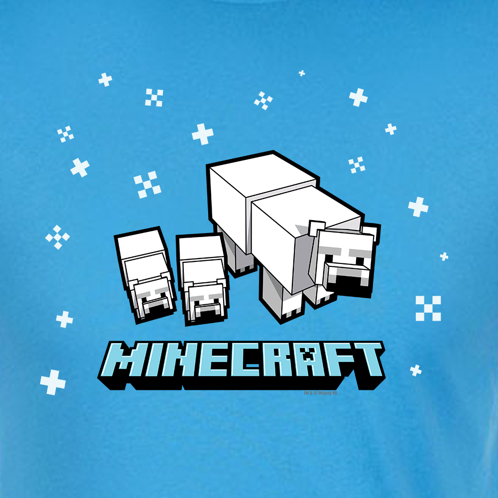 Alternative view of Minecraft Polar Bear Adult Short Sleeve T-Shirt