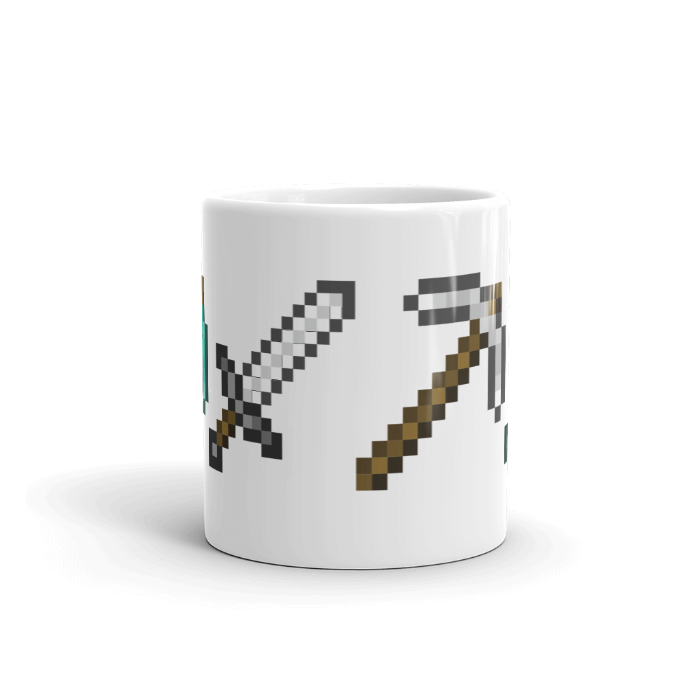 Alternative view of Minecraft Tools White Mug