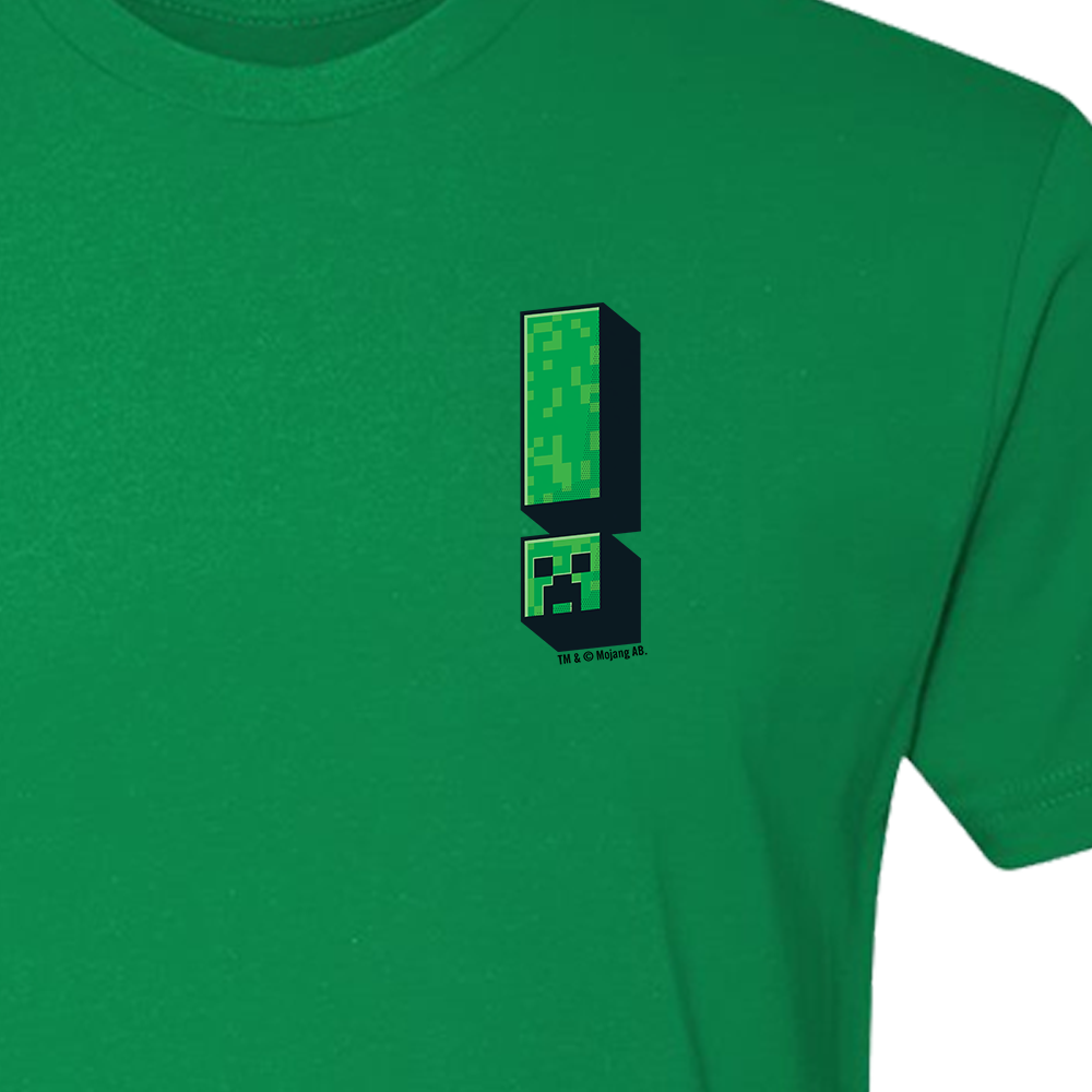 Alternative view of Minecraft Jolly Mobs Creeper ! Adult Short Sleeve T-Shirt