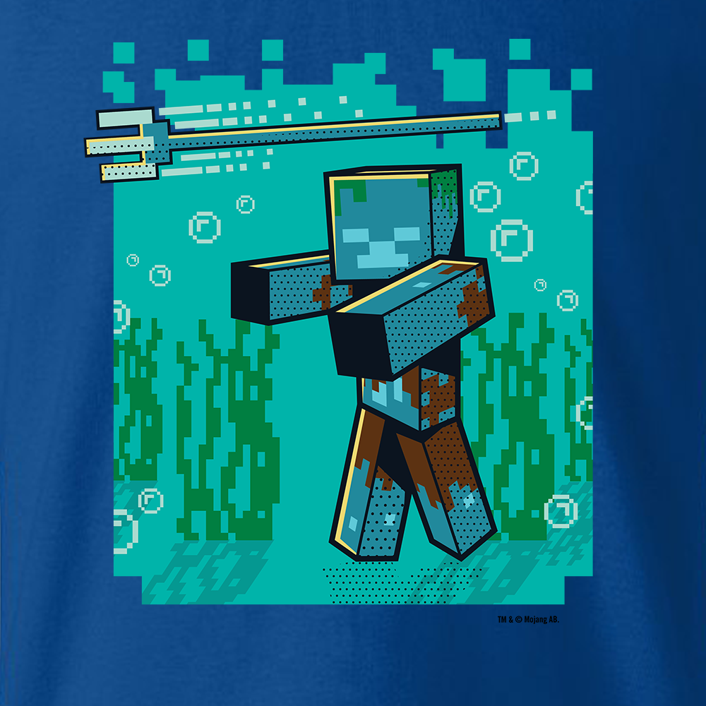 Alternative view of Minecraft Jolly Mobs Underwater Mob Kids Short Sleeve T-Shirt