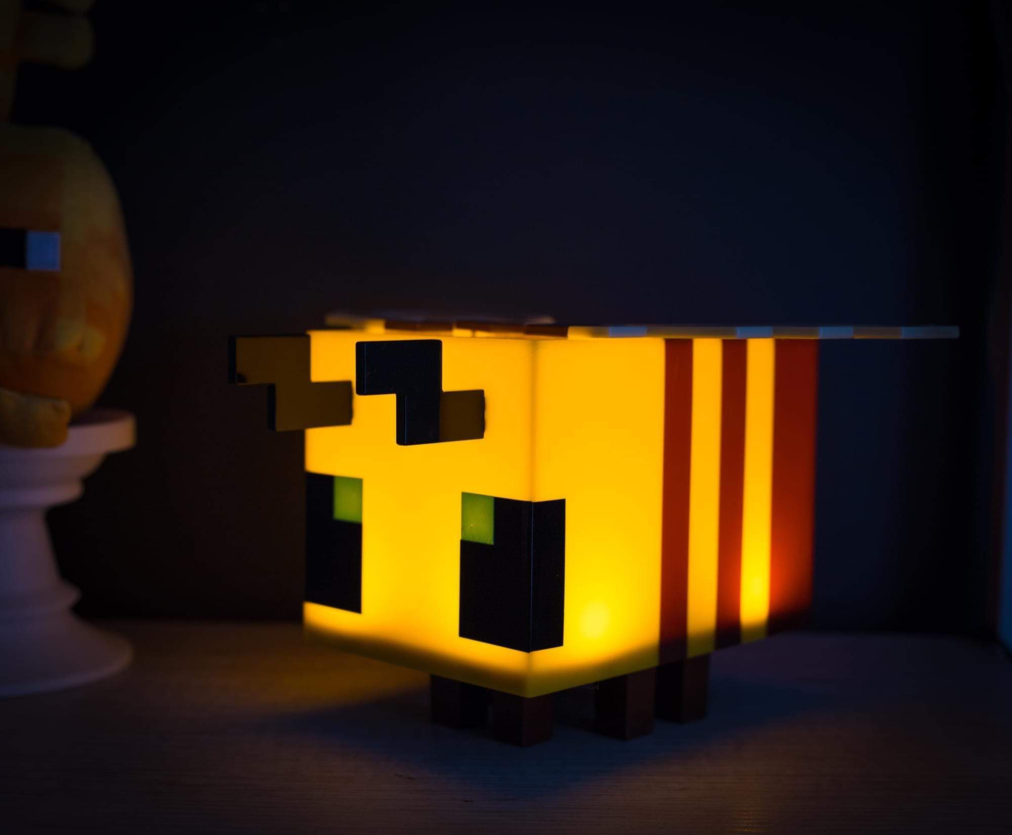 Alternative view of Minecraft Bee Yellow Figural Mood Light - 5 Inches Tall