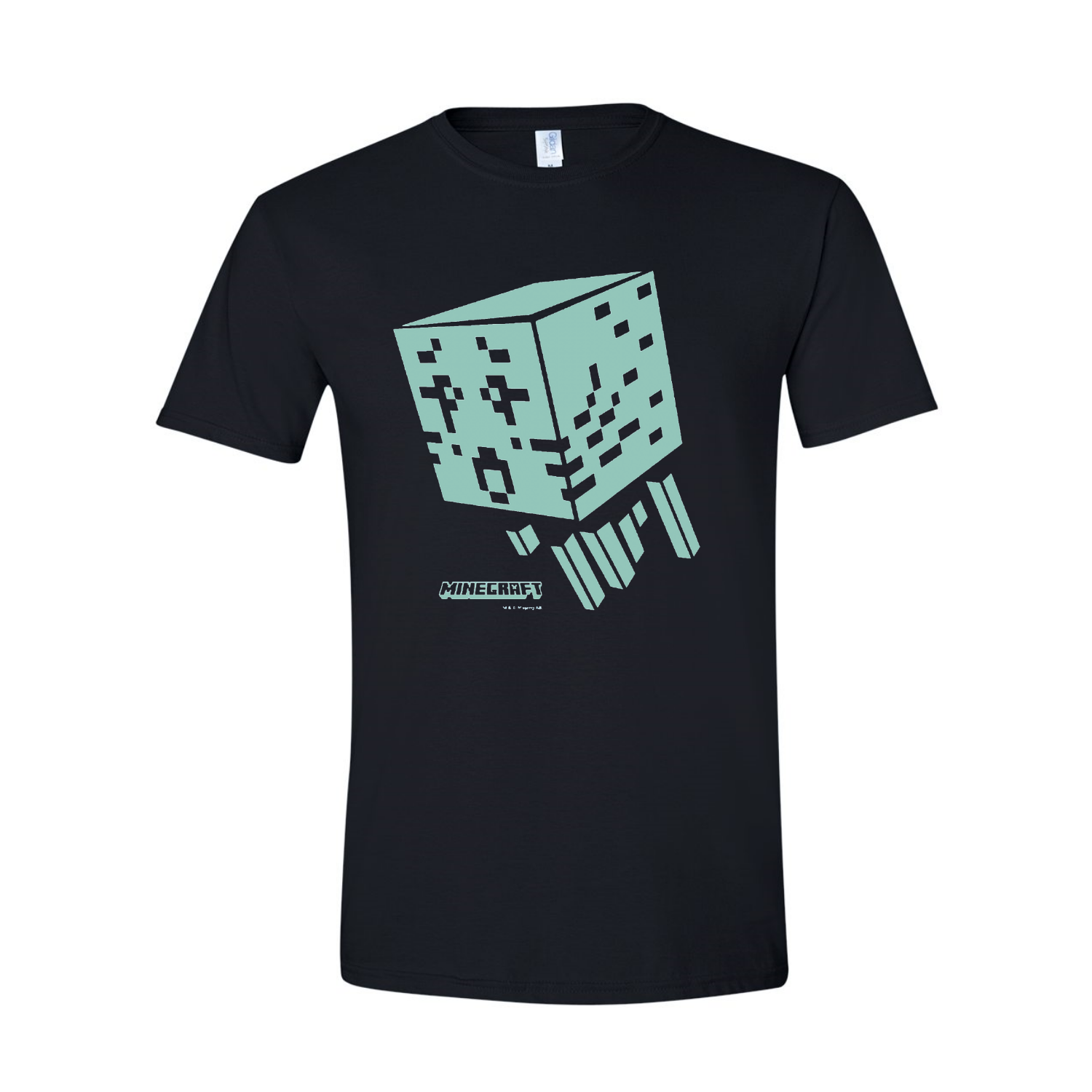 Alternative view of Minecraft Ghast Glow In The Dark Adult Short Sleeve T-Shirt