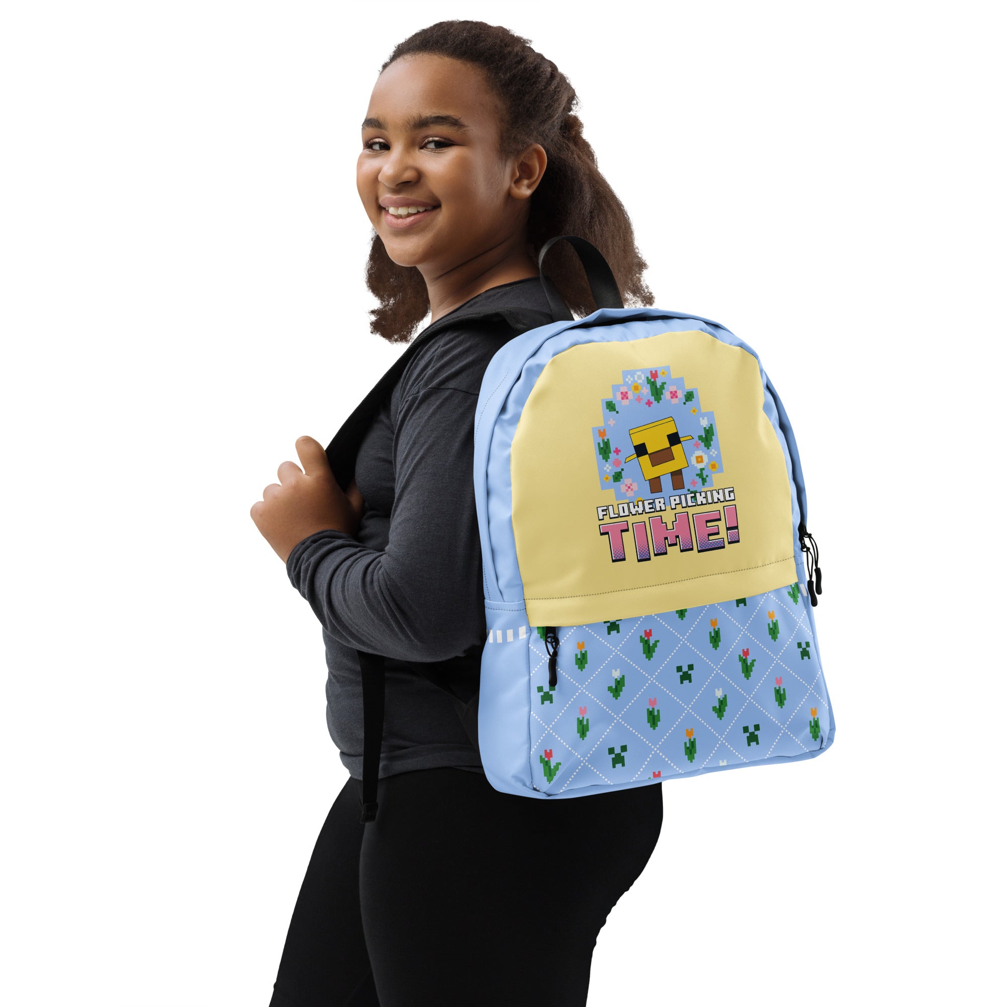 Alternative view of Minecraft Backpack Flower Picking Time