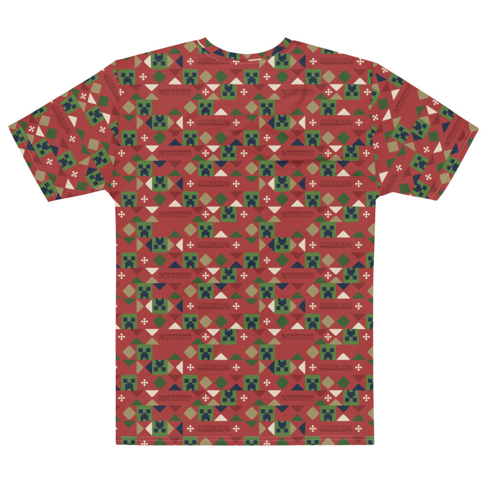 Minecraft Holiday Creeper Pattern T-Shirt - Image 3