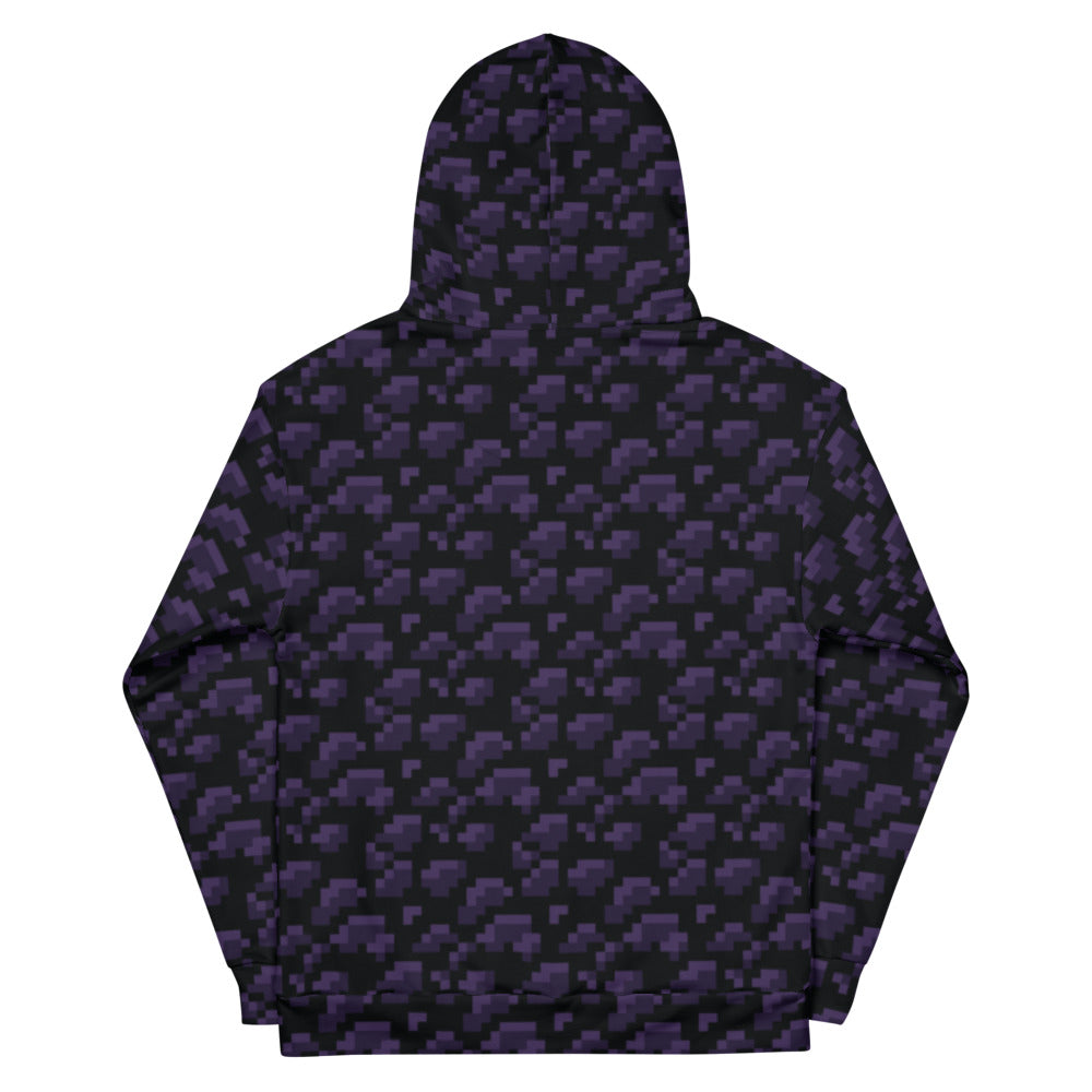 Alternative view of Minecraft Obsidian Hoodie