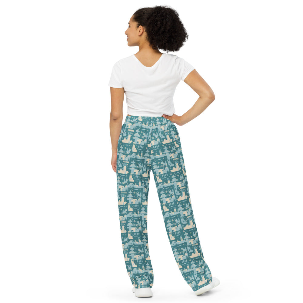 Minecraft Blue Holiday Pattern Lounge Pant - Image 4