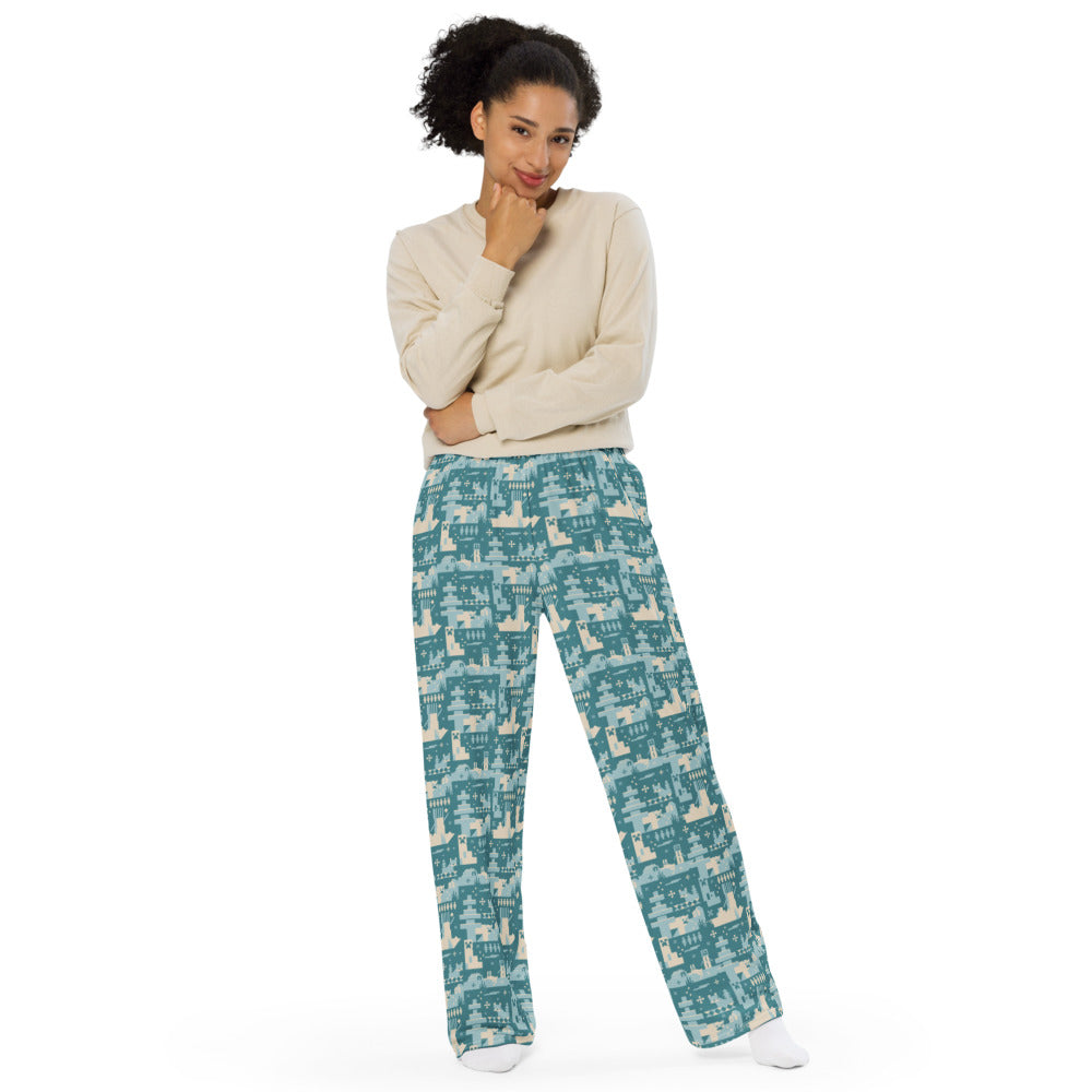 Alternative view of Minecraft Blue Holiday Pattern Lounge Pant
