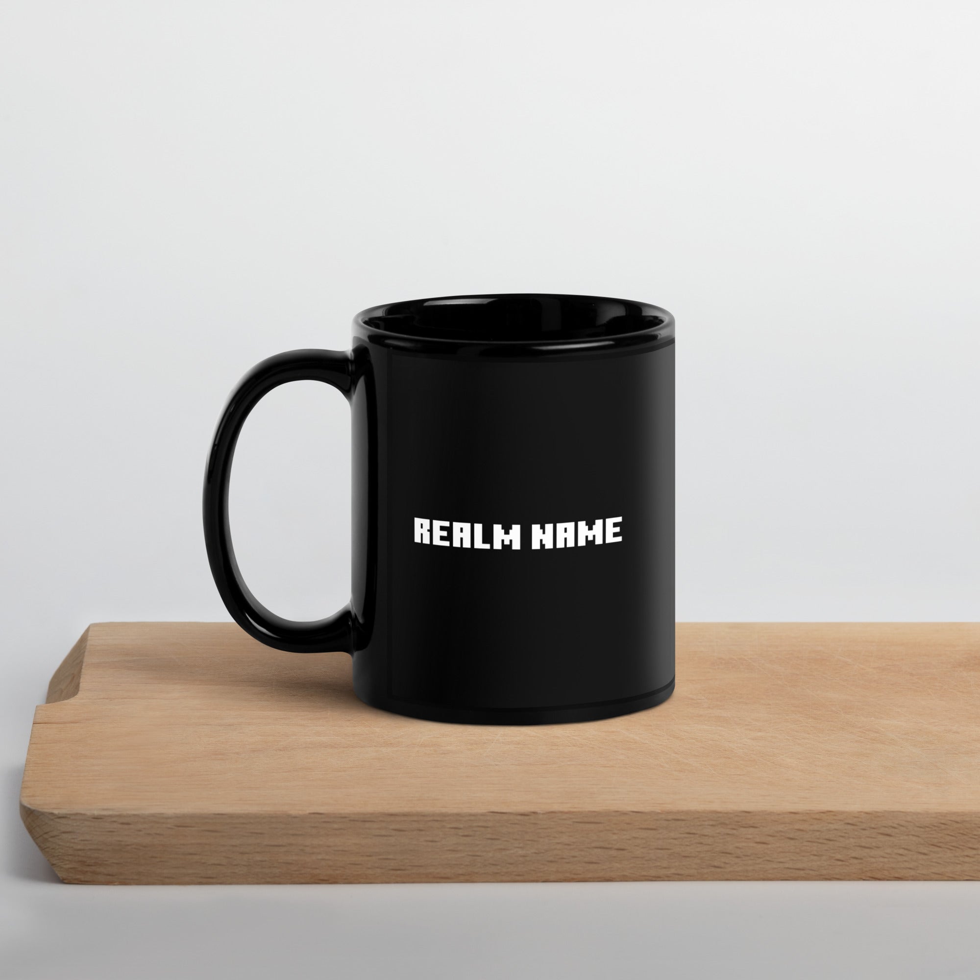 Minecraft Personalized Black Mug Realm Name - Image 3
