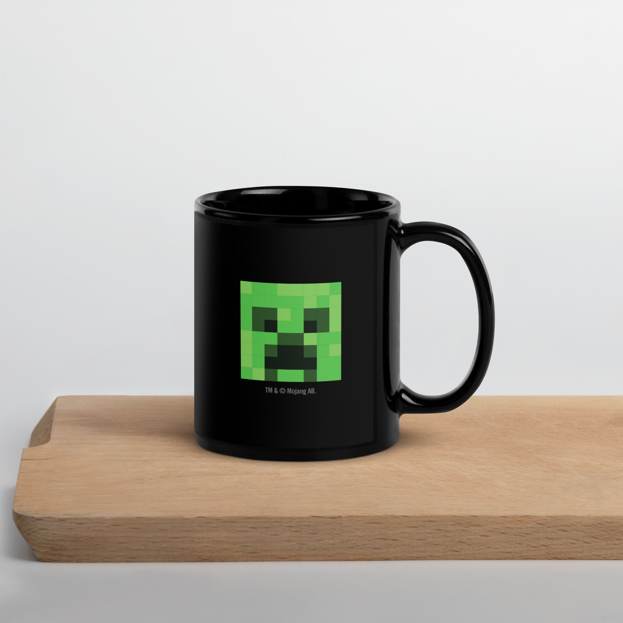Minecraft Personalized Photo Black Mug Creeper - Image 5