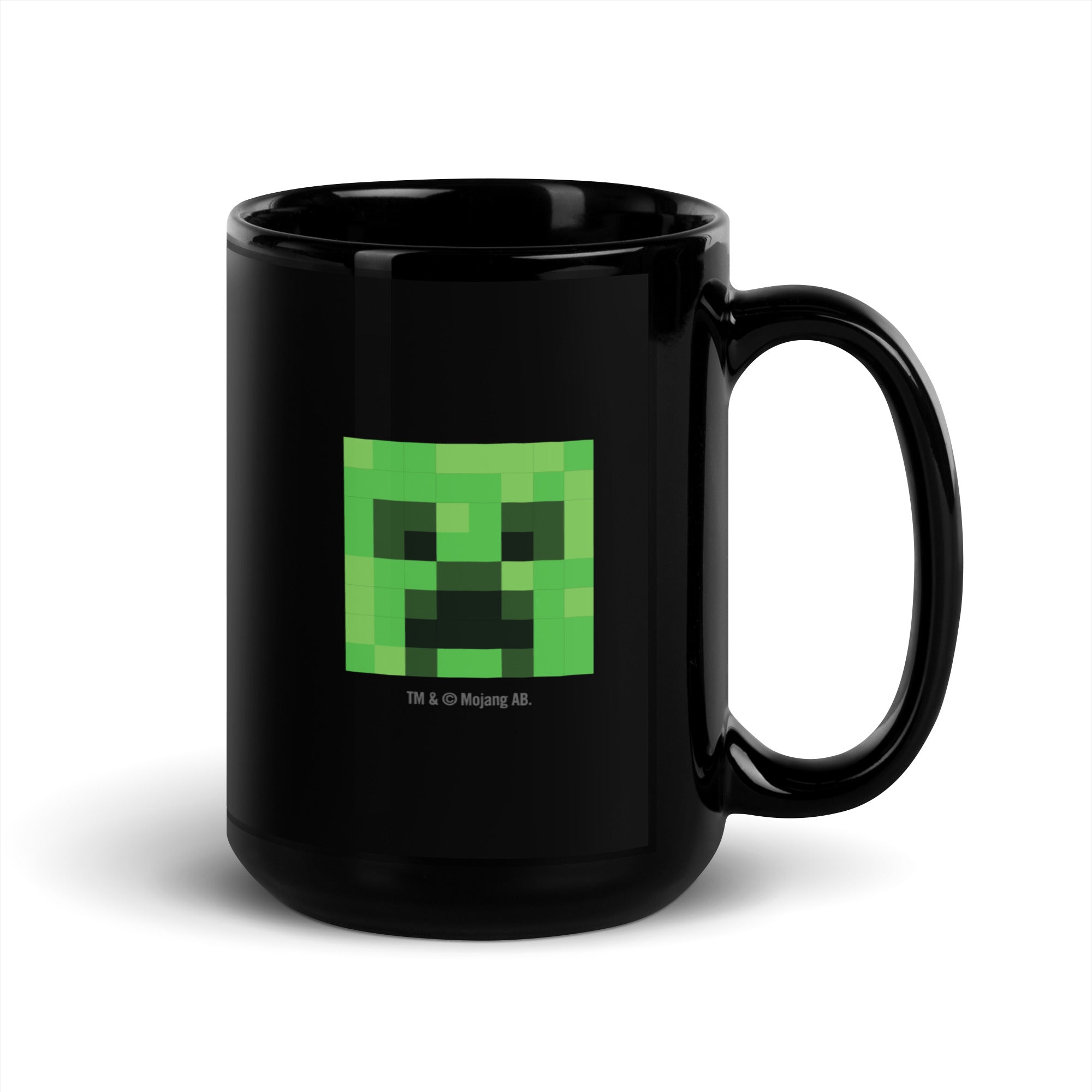 Minecraft Personalized Photo Black Mug Creeper - Image 6
