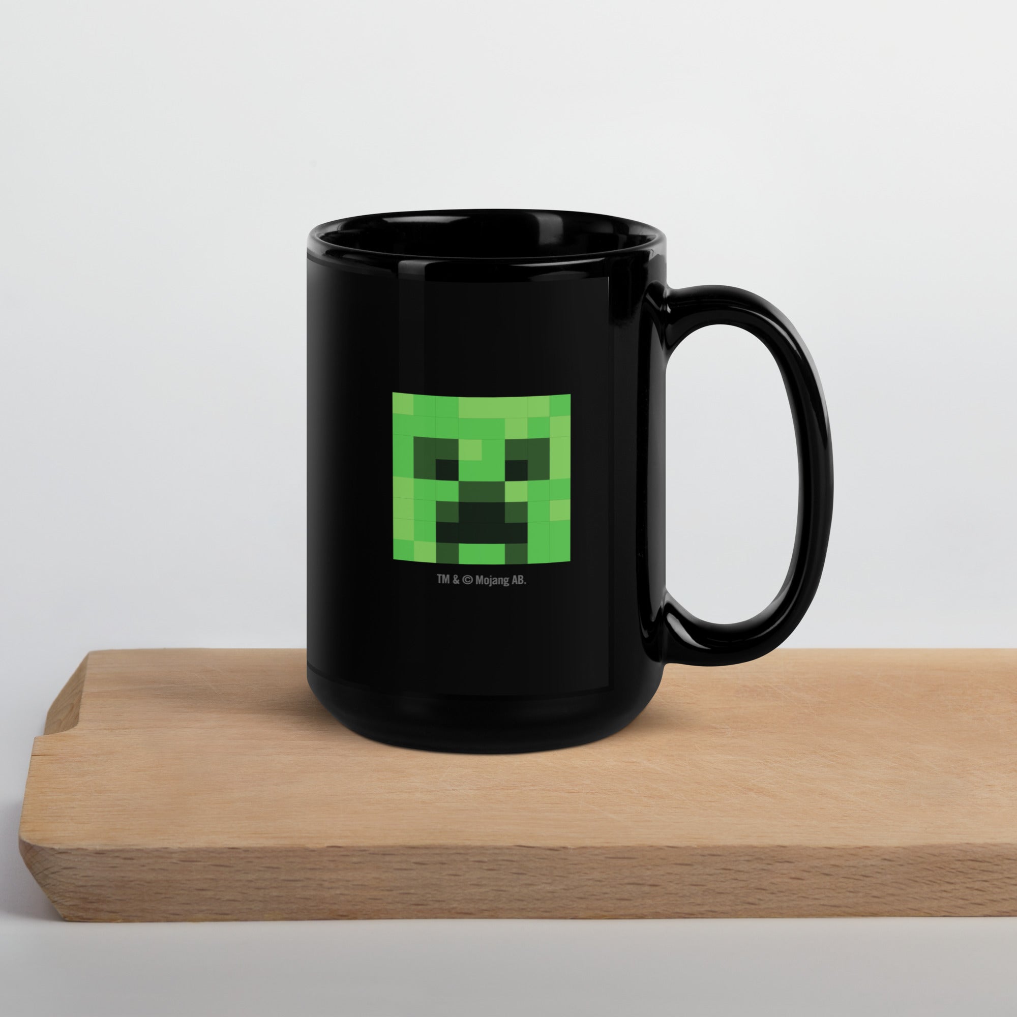 Minecraft Personalized Photo Black Mug Creeper - Image 8