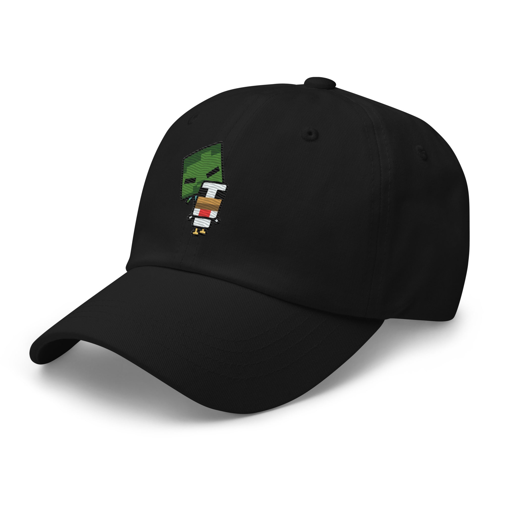 Alternative view of Minecraft Baseball Hat Chibi Chicken Jockey