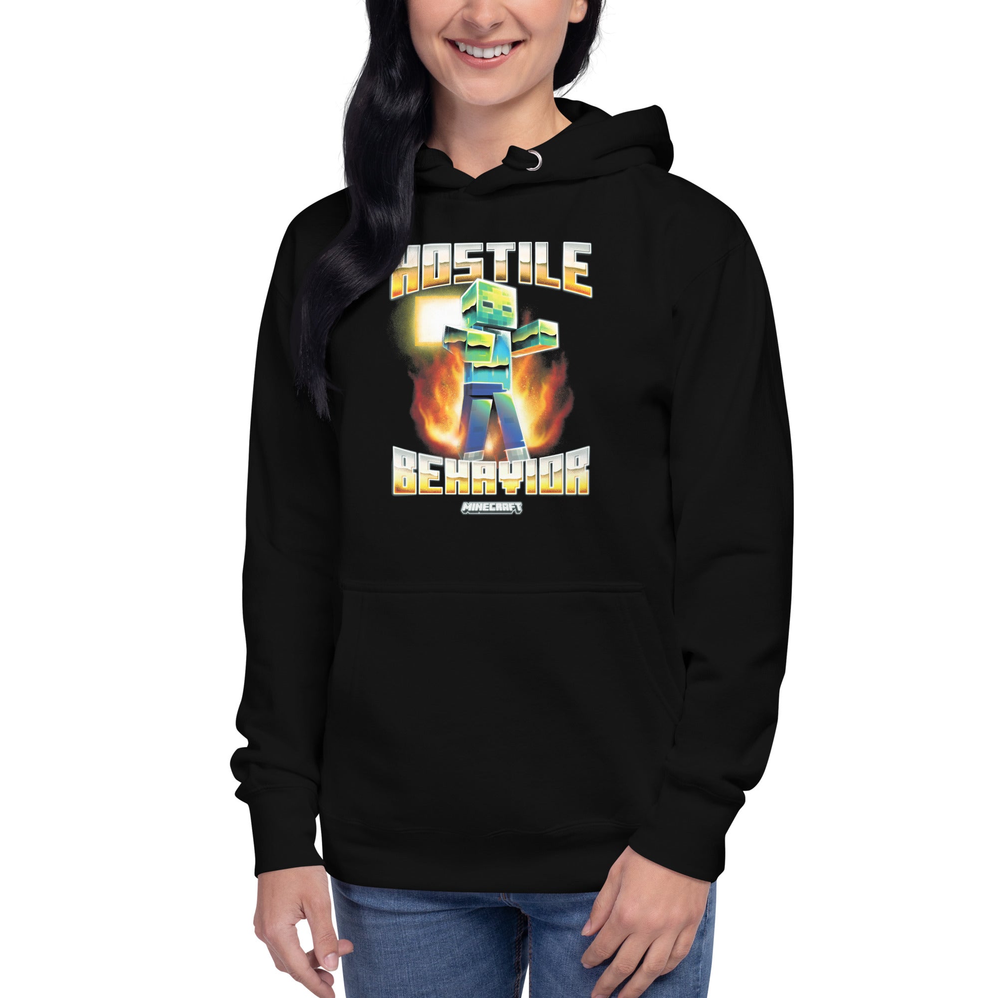 Alternative view of Minecraft Hoodie Hostile Behavior