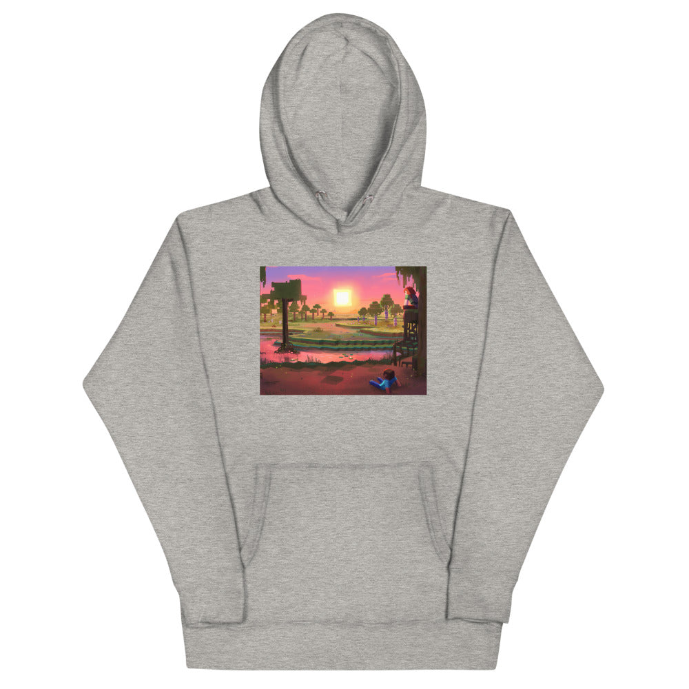 Minecraft Limited Loot Swamp Sunset Unisex Premium Hoodie - Image 5