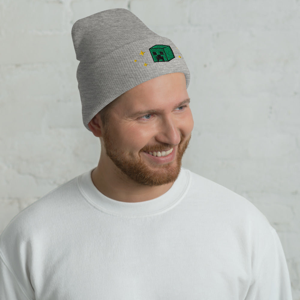 Alternative view of Minecraft Seasons Greetings Cuffed Beanie