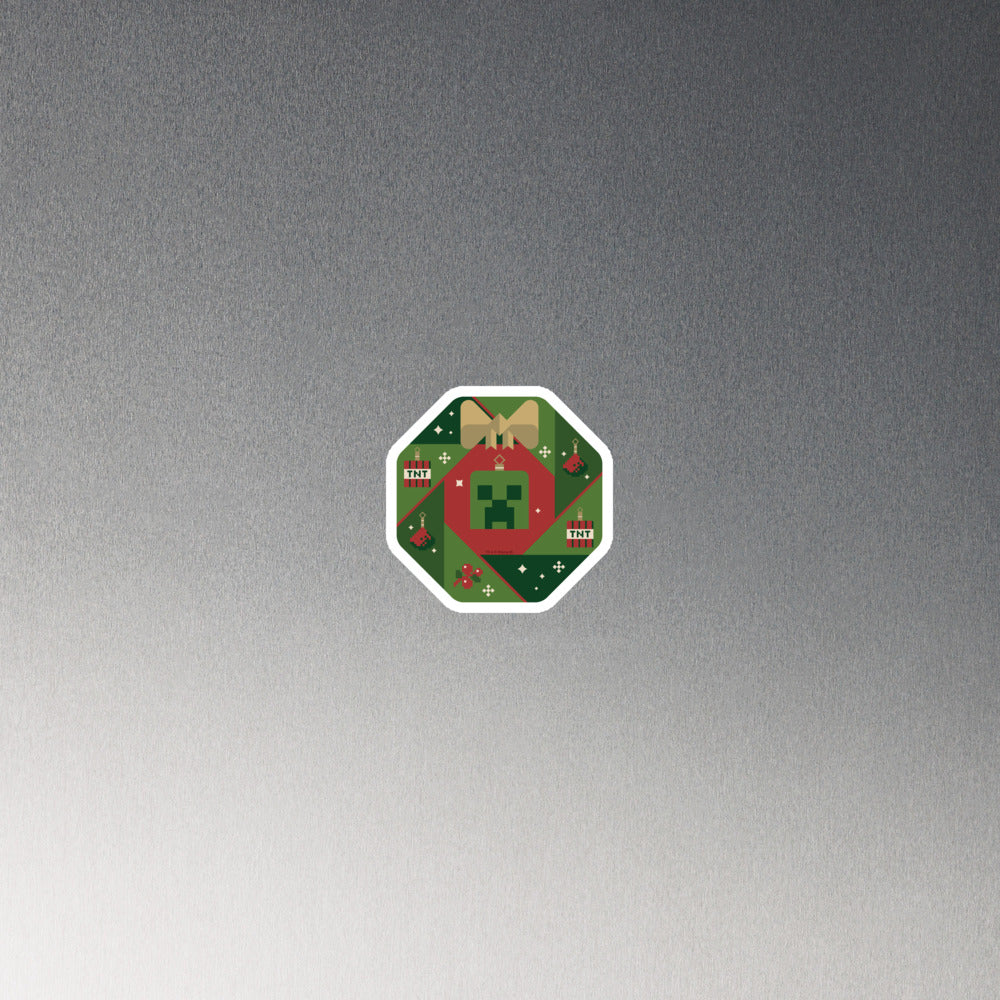 Minecraft Holiday Creeper Die Cut Magnet - Image 3