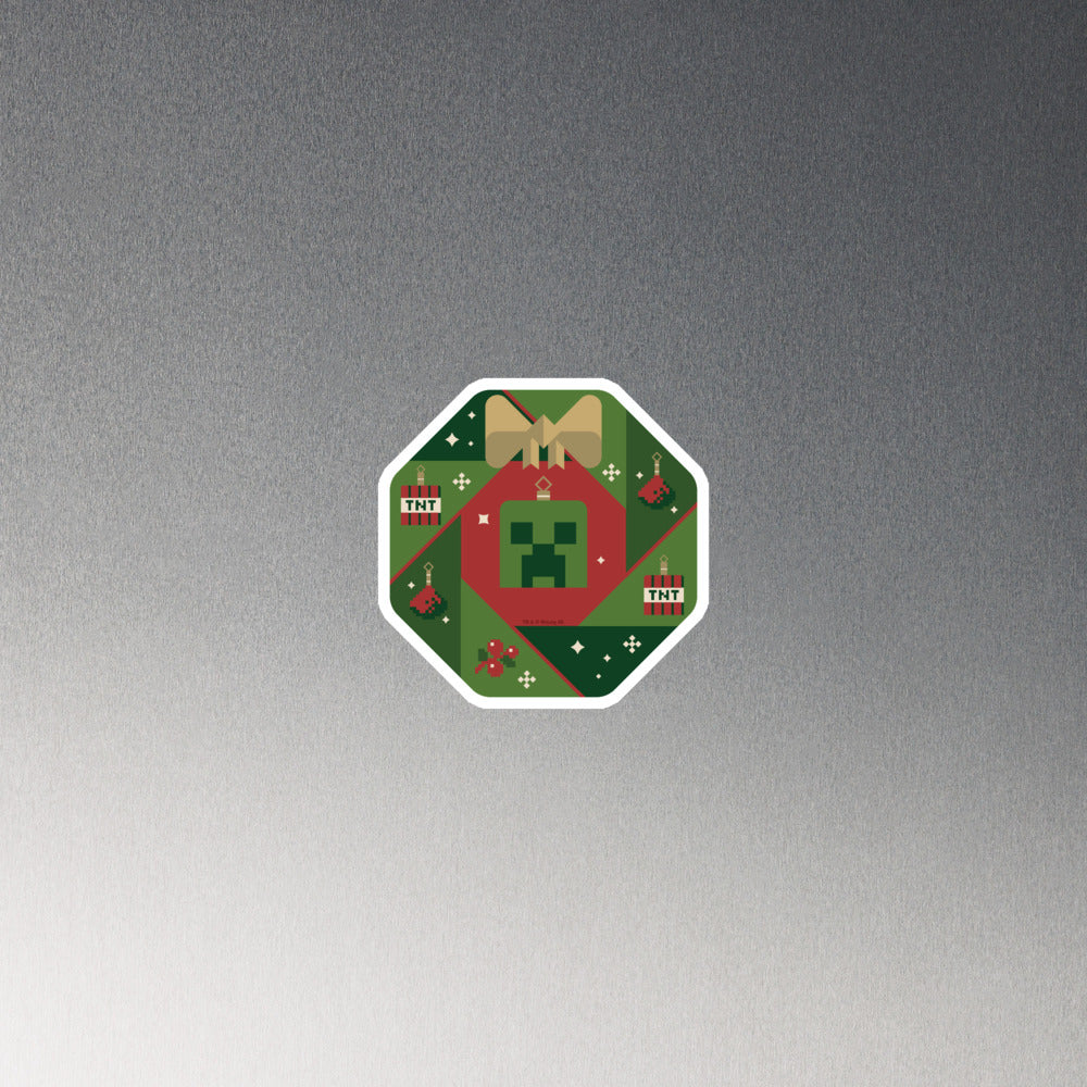 Minecraft Holiday Creeper Die Cut Magnet - Image 6