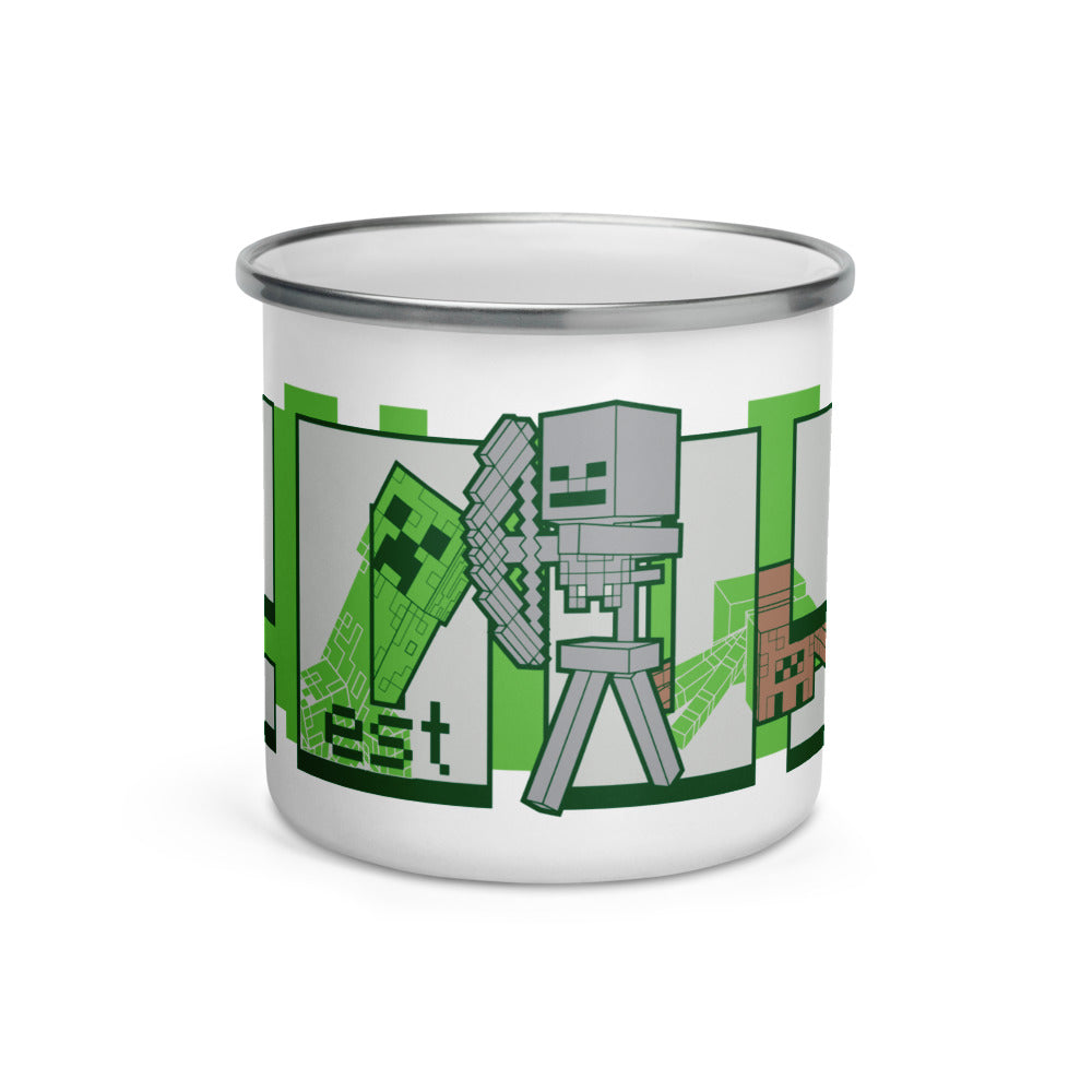 Alternative view of Minecraft Est. 2009 Enamel Mug