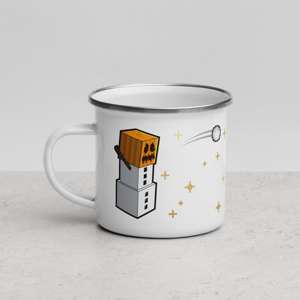 Minecraft Snowball Champion Enamel Mug - Image 3