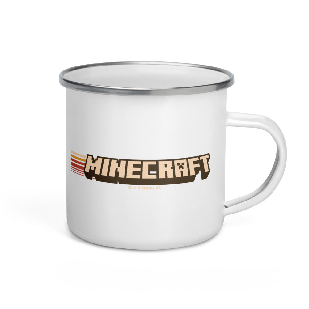 Alternative view of Minecraft Camping Adventure Club Enamel Campfire Mug