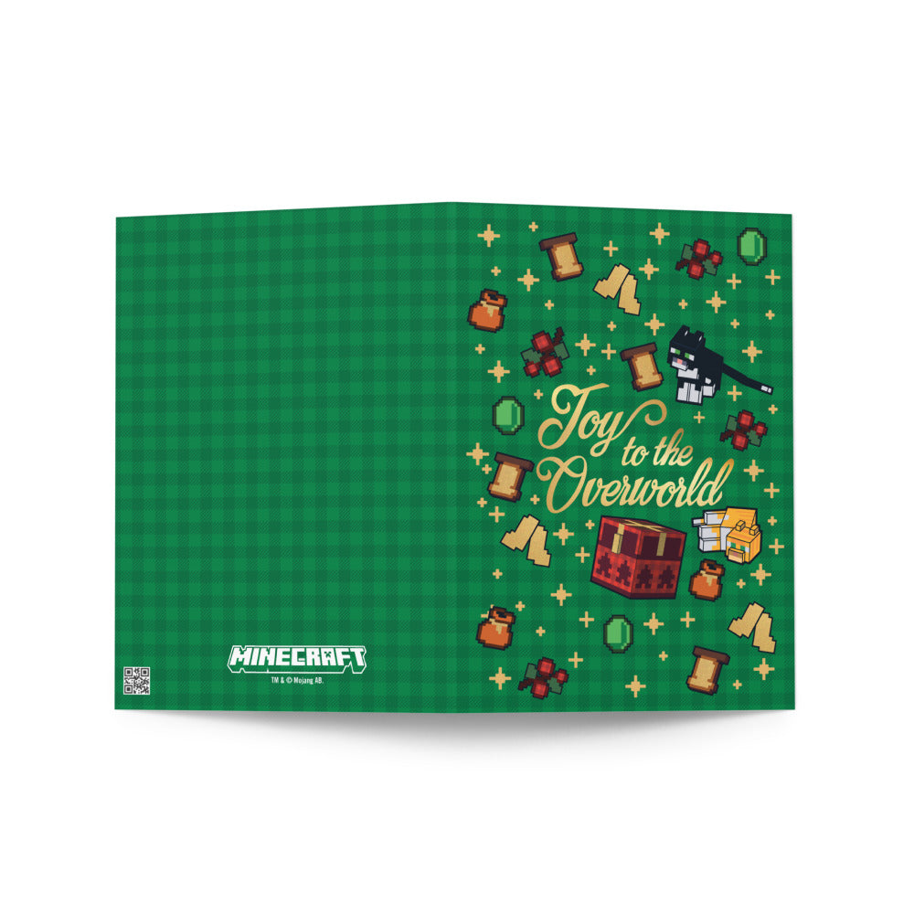 Alternative view of Minecraft Holiday Card