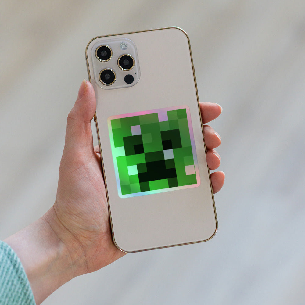Minecraft Creeper Holographic Sticker - Image 6